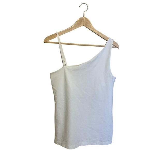 Banana Republic Tops - Women's White One-Shoulder Cami Top New Women's Sz M Fairy Spring Easter